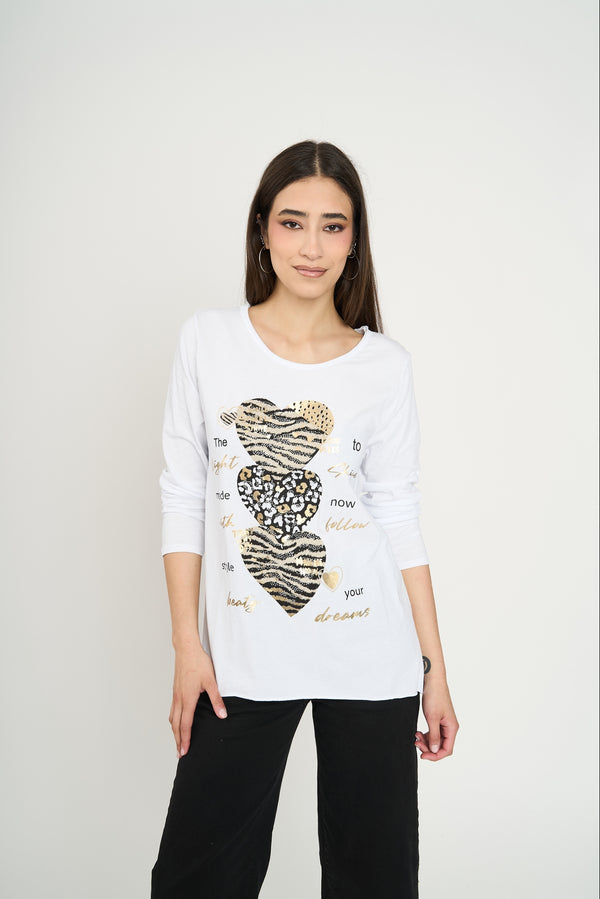Polera Mujer Emilia Blanco Lineatre