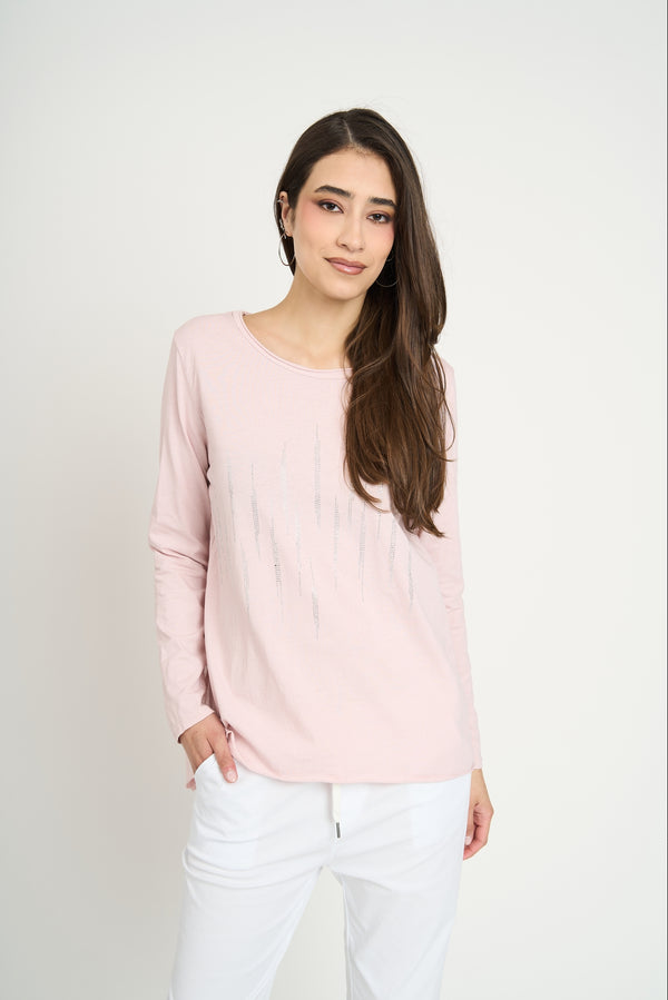 Polera Mujer Elena Rosa Lineatre