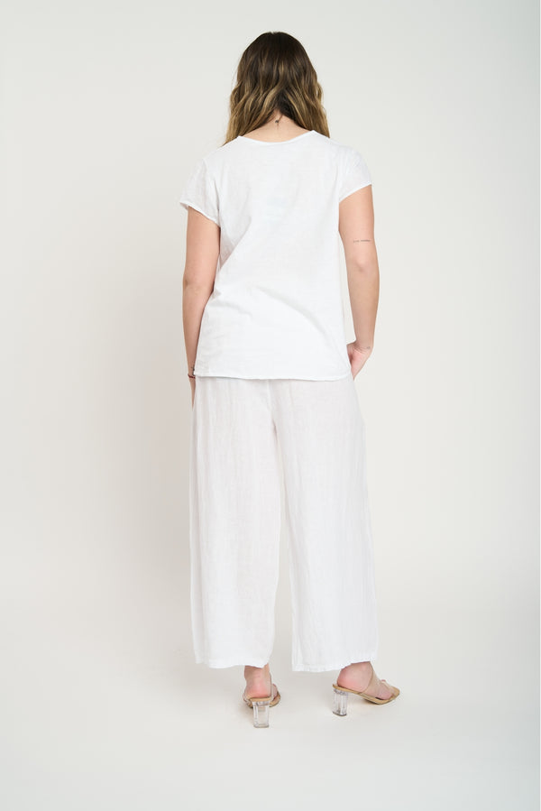 Polera Mujer Stella Blanco Lineatre