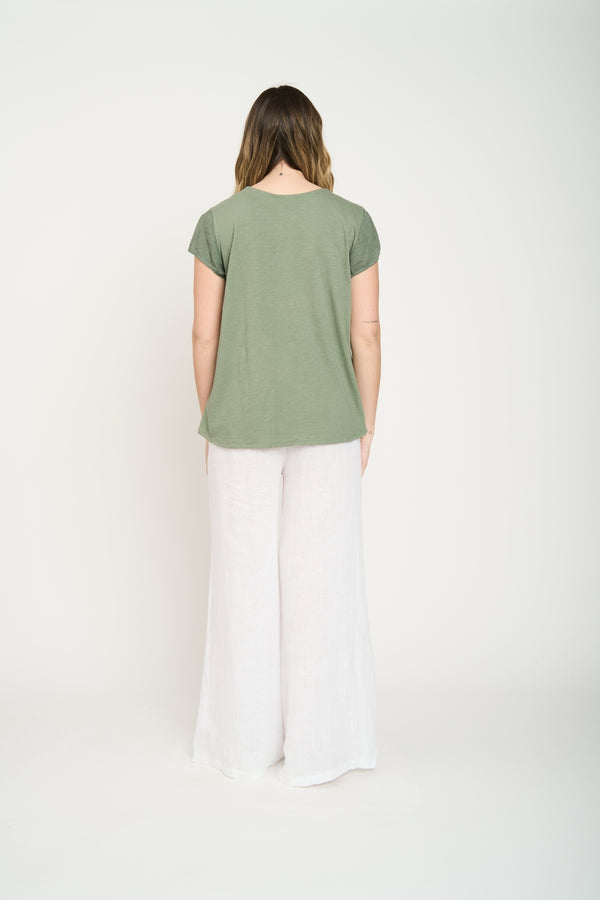 Polera Mujer Stella Militar Lineatre