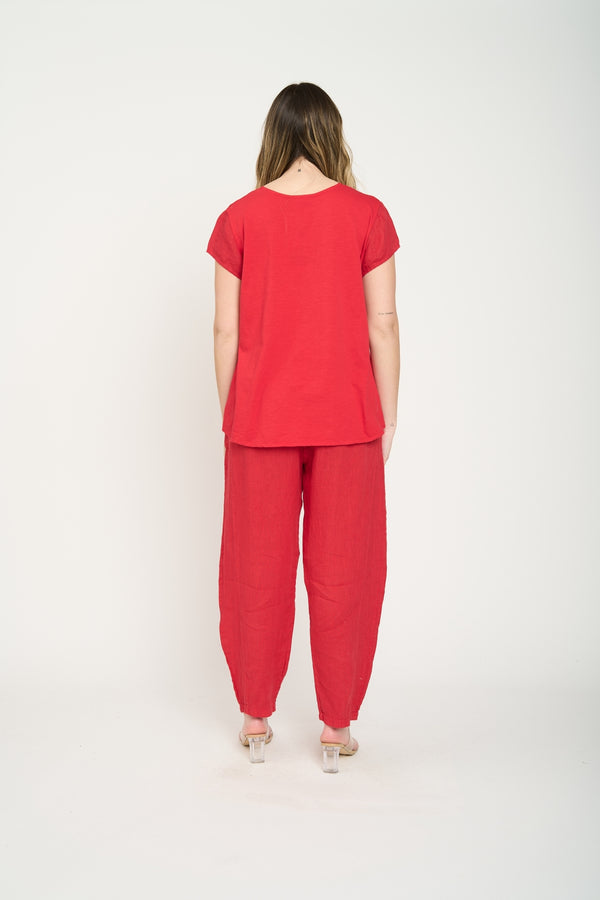 Polera Mujer Stella Rojo Lineatre