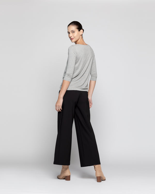 Polera Mujer Estela Gris Lineatre