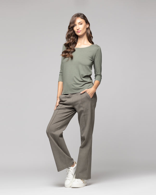 Polera Mujer Estela Verde Lineatre