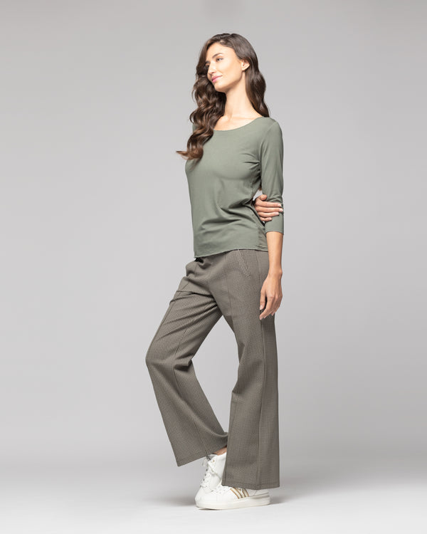 Polera Mujer Estela Verde Lineatre