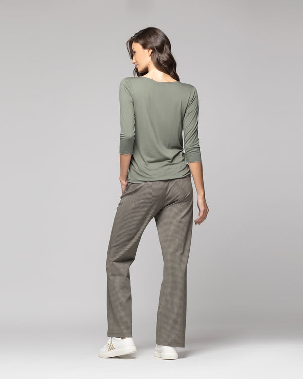 Polera Mujer Estela Verde Lineatre