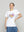 Polera Mujer Ottilia Estampado Corazón Manga Corta Blanca Lineatre