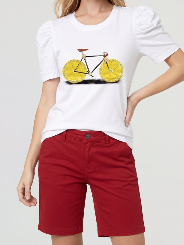 Polera Mujer Elisa Blanco Lineatré