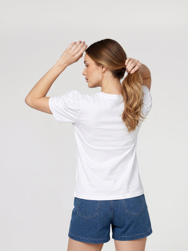 Polera Mujer Stella Blanco Lineatré