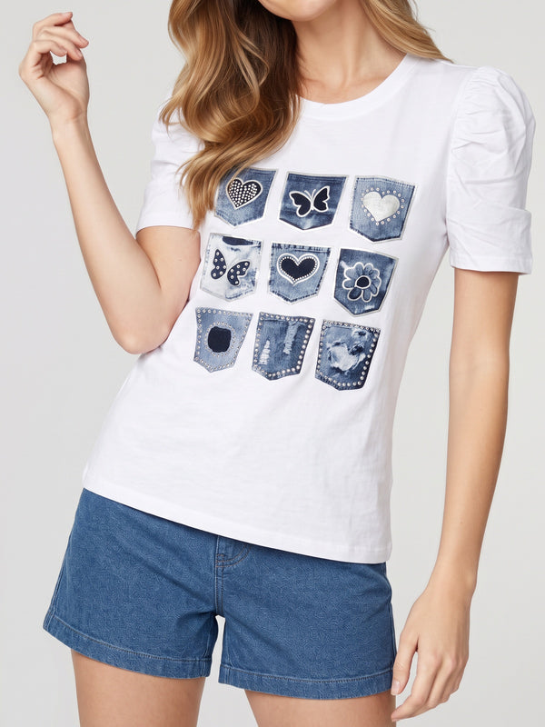 Polera Mujer Paola Blanco Lineatré