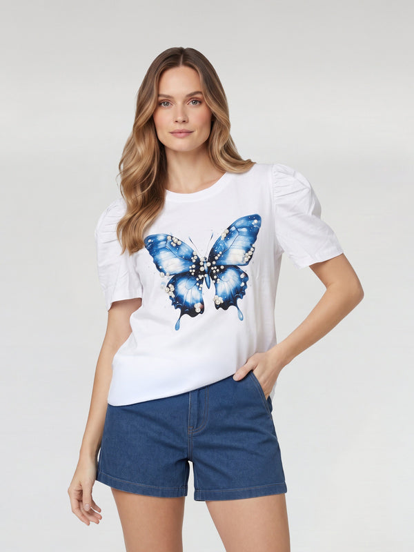 Polera Mujer Teresa Blanco Lineatré