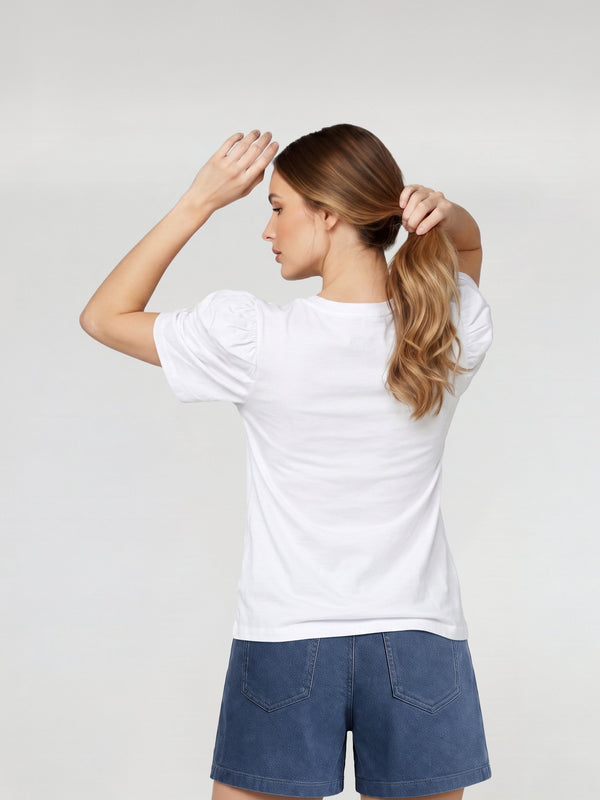 Polera Mujer Teresa Blanco Lineatré