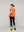 Polera Mujer Básica Ondina Manga Corta Con Volantes Naranja Lineatre