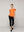 Polera Mujer Básica Ondina Manga Corta Con Volantes Naranja Lineatre