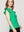 Polera Mujer Básica Ondina Manga Corta Con Volantes Verde Lineatre
