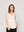 Polera Mujer Básica Olga Escote V Sin Mangas Beige Lineatre