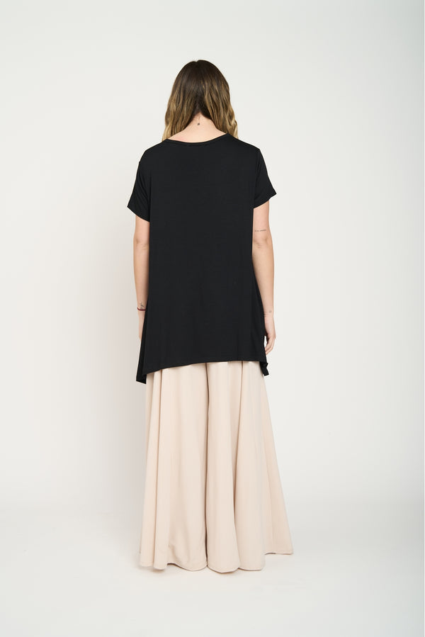 Polera Mujer Giuliana Negro Lineatre