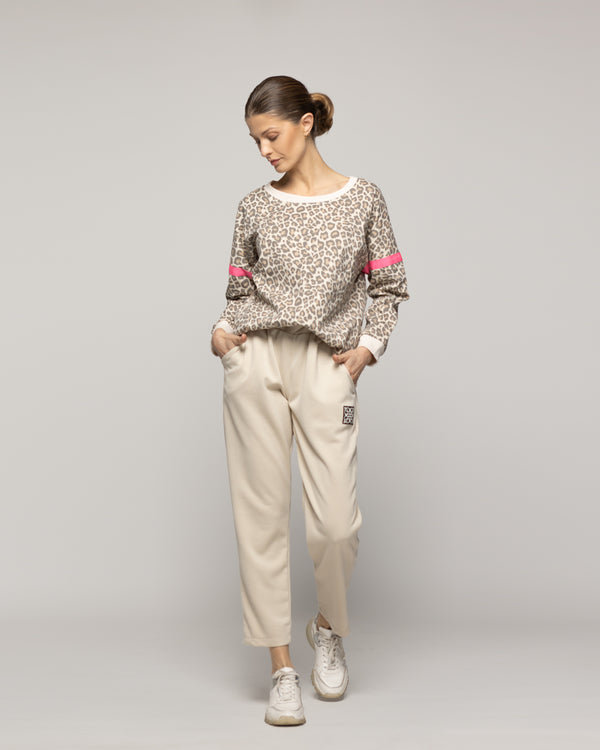 Polerón Mujer Olimpia Animal Print Leopardo Lineatre