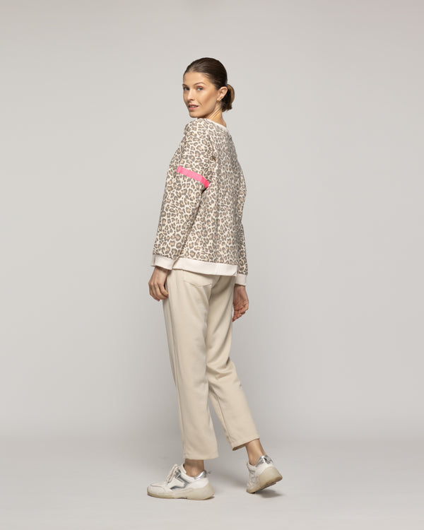 Polerón Mujer Olimpia Animal Print Leopardo Lineatre