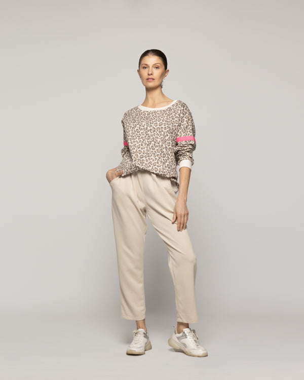 Polerón Mujer Olimpia Animal Print Leopardo Lineatre