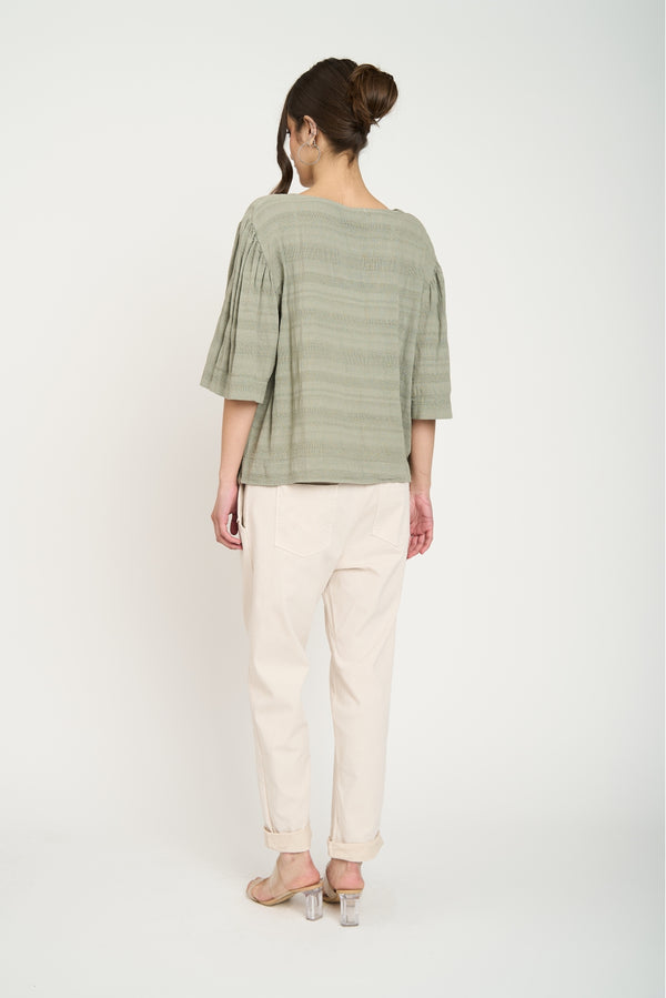 Polera Mujer Renata Militar Lineatre