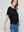 Polera Mujer Ottavia Cuello Redondo Brillante Negra Lineatre