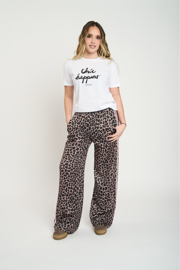 Polera Mujer Chic Happens Blanco Lineatre