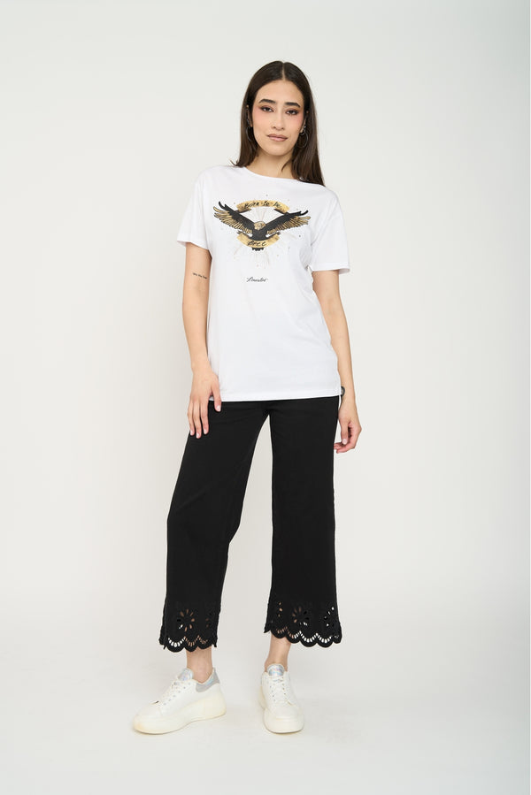 Polera Mujer Silvana Blanco Lineatre