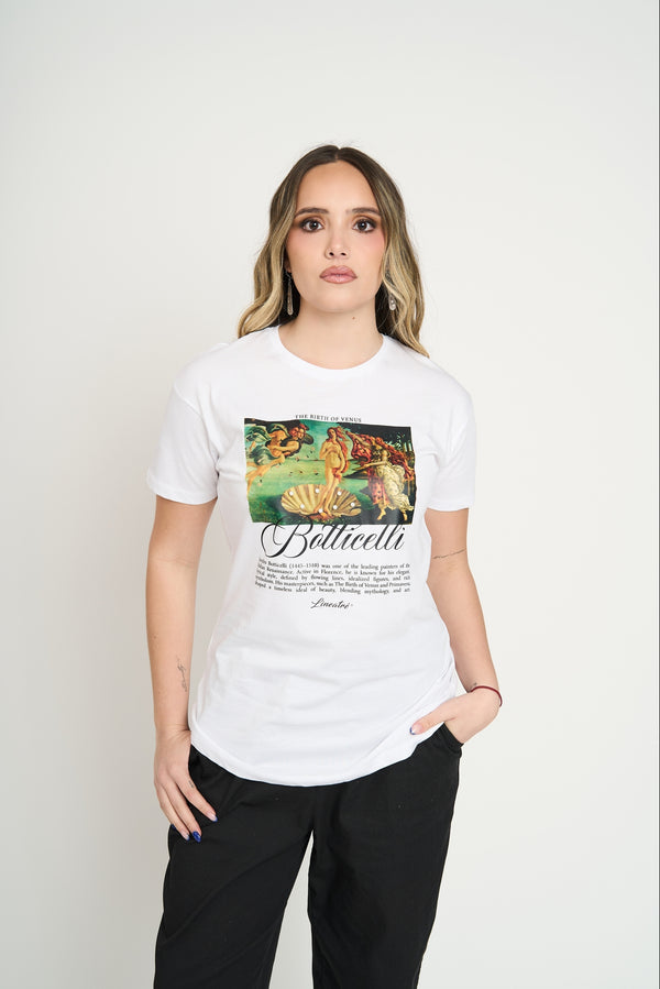 Polera Mujer Silvana Blanco Lineatre