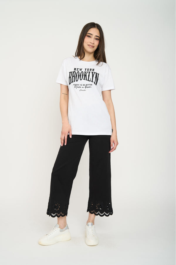 Polera Mujer Silvana Blanco Lineatre