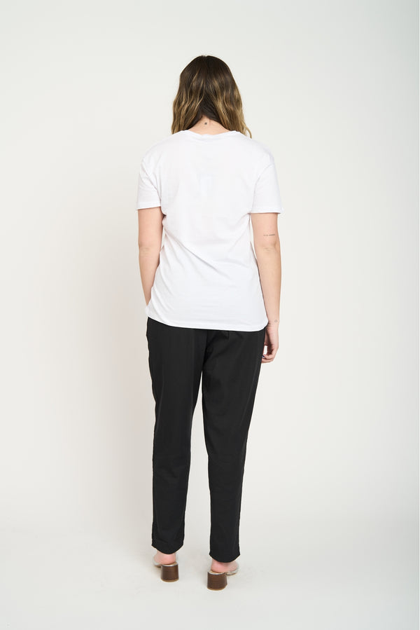 Polera Mujer Chic Happens Blanco Lineatre