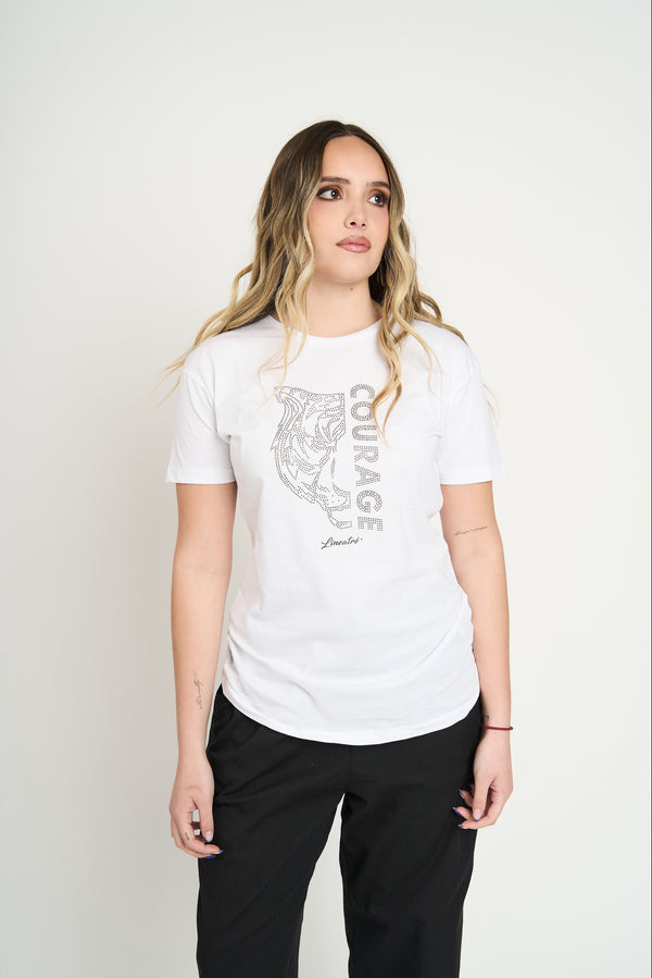 Polera Mujer Courage Blanco Lineatre