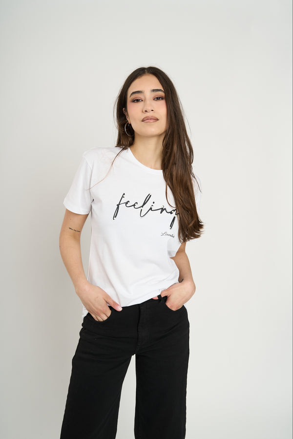 Polera Mujer Silvana Blanco Lineatre