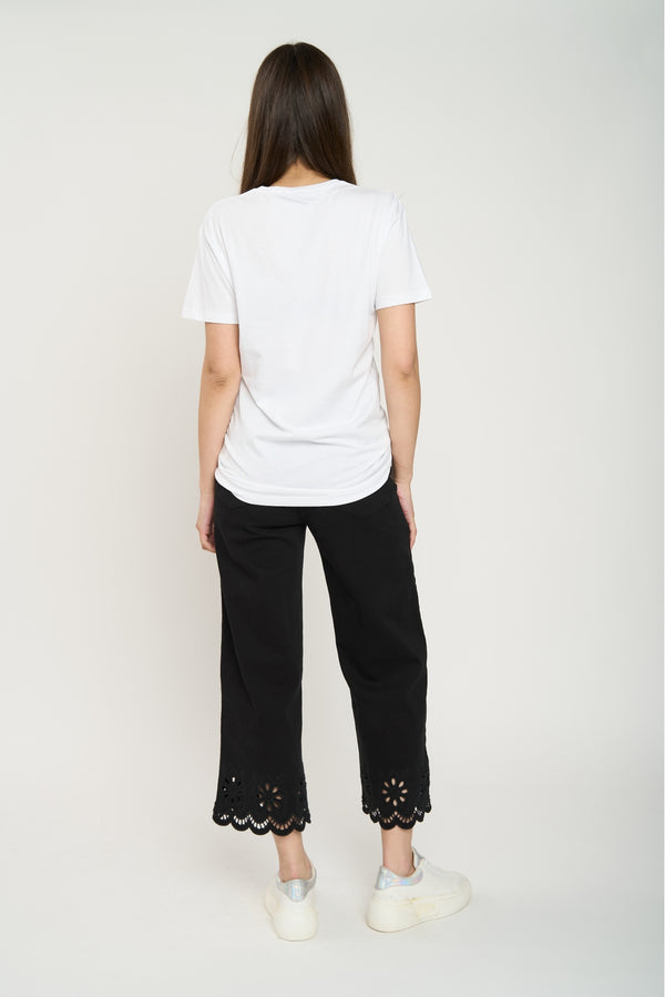 Polera Mujer Silvana Blanco Lineatre