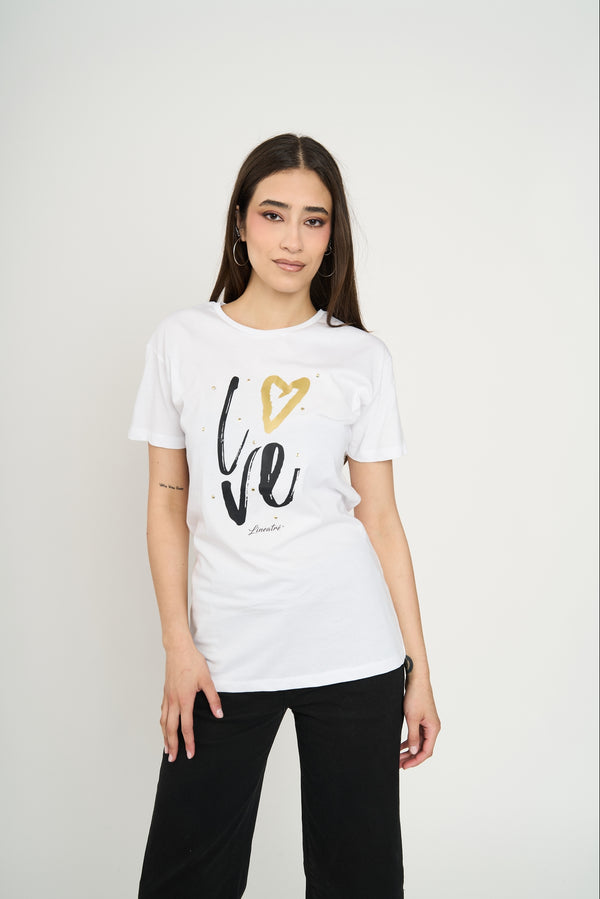Polera Mujer Silvana Blanco Lineatre