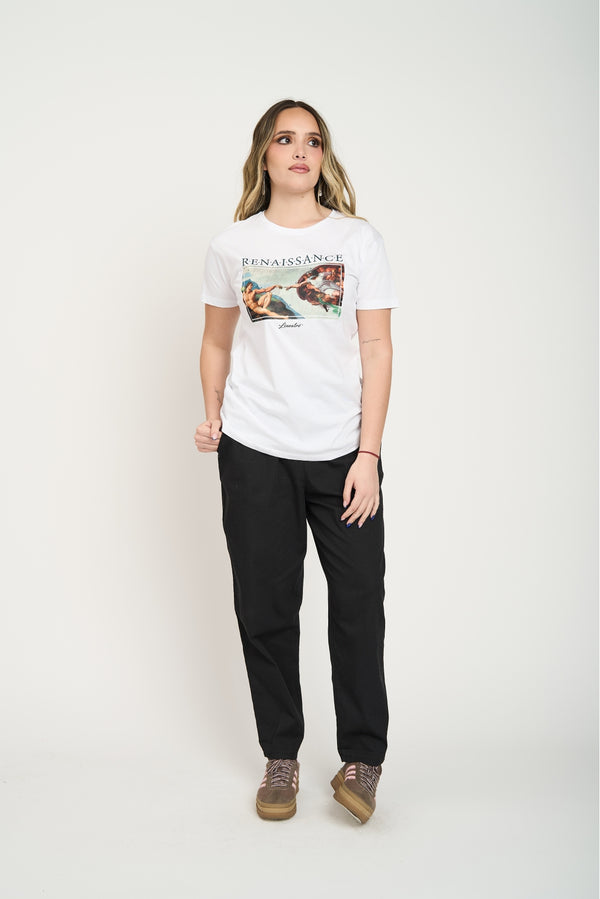 Polera Mujer Renacimiento Blanco Lineatre