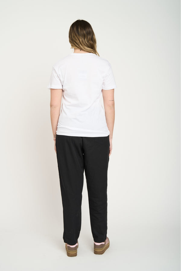 Polera Mujer Rock'n Roll Blanco Lineatre