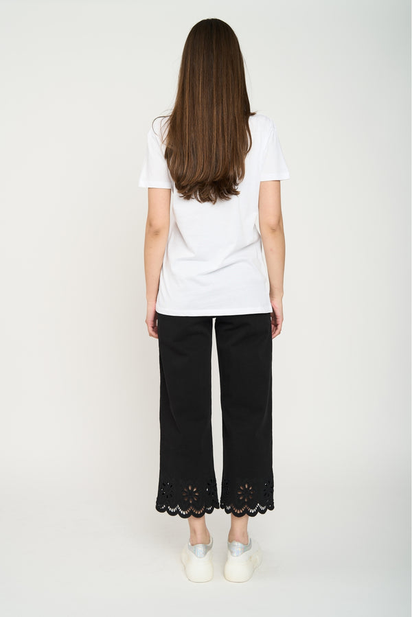 Polera Mujer Snake Repeat Blanco Lineatre