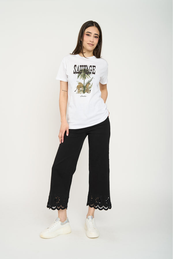 Polera Mujer Sauvage Blanco Lineatre