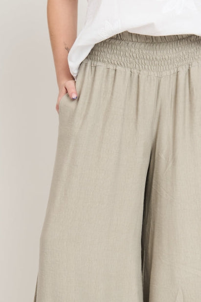 Pantalón Mujer Pia Beige Lineatre