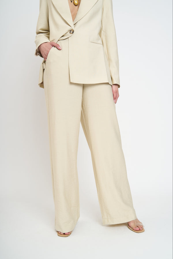 Pantalón Mujer Fabiana Beige Lineatre