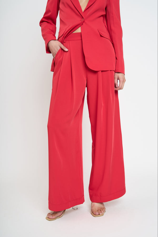 Pantalón Mujer Luciana Rojo Lineatre