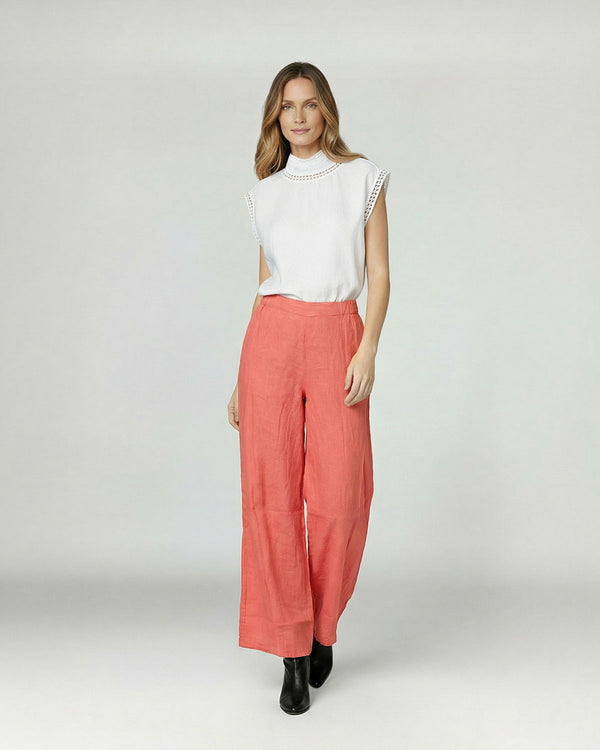 Pantalón Mujer Anita Largo Coral Lineatre