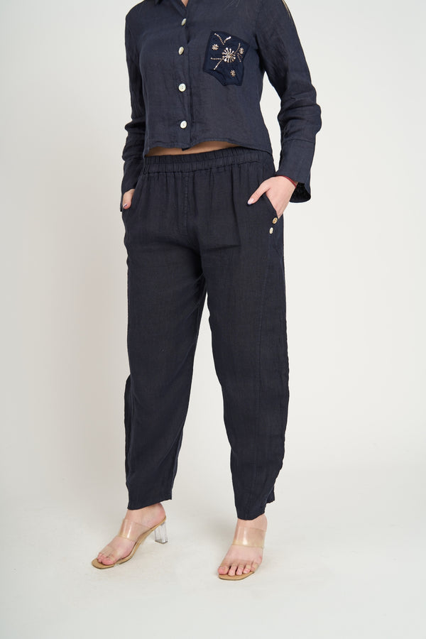 Pantalón Mujer Flavia Azul Lineatre