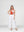 Pantalón Mujer Josefina Largo Tiro Alto Blanco Lineatre
