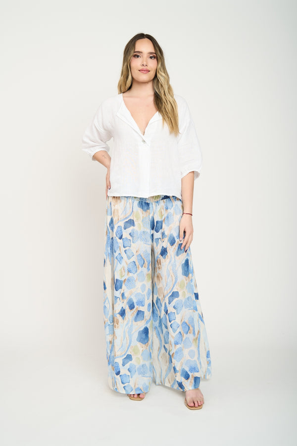 Pantalón Mujer Romina Azul Lineatre