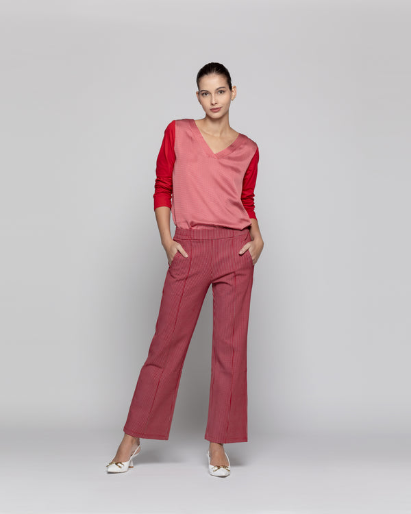 Pantalón Mujer Genoveva Rojo Lineatre