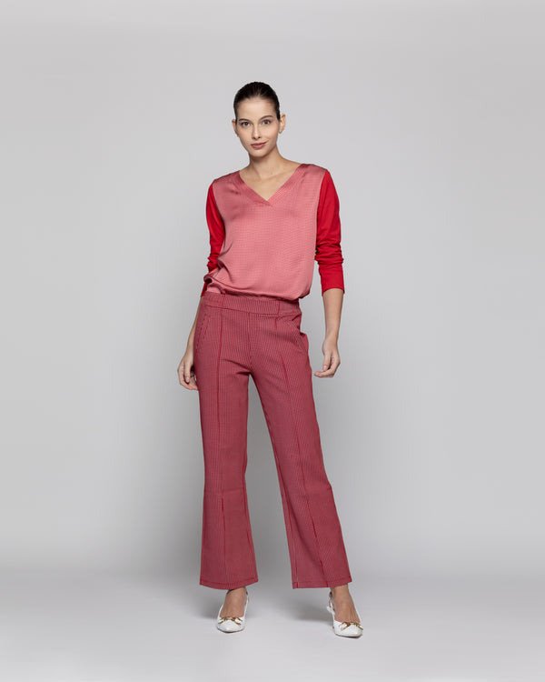 Pantalón Mujer Genoveva Rojo Lineatre