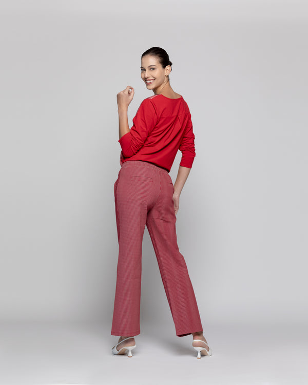 Pantalón Mujer Genoveva Rojo Lineatre