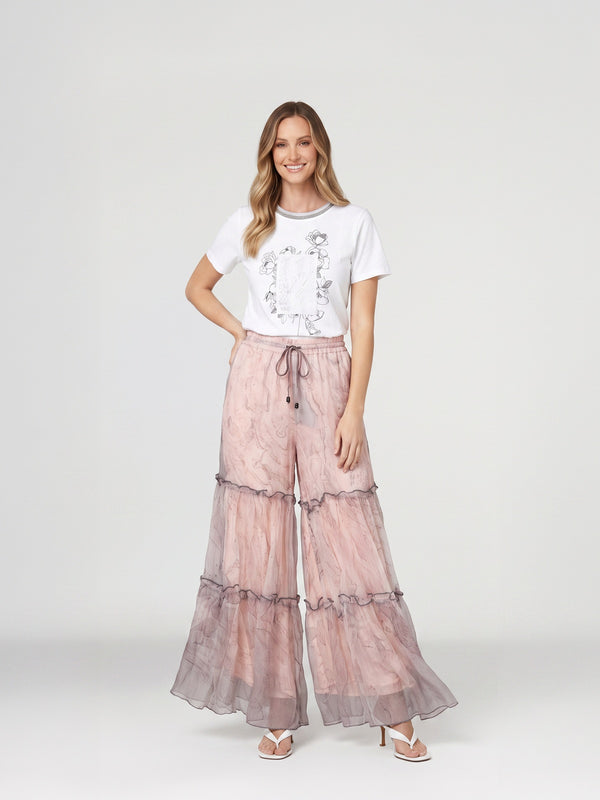 Pantalón Mujer Constanza Apricot Lineatré