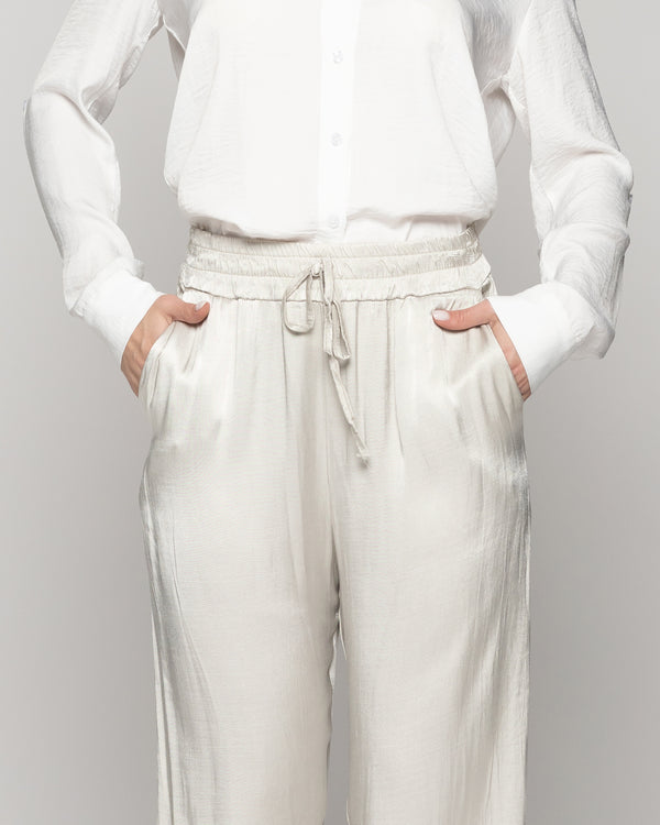 Pantalón Mujer Priseline Satinado Beige Lineatre